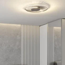 LED-loftlampe Joline, Ø 45 cm, krystaller, metal^Lindby Hot