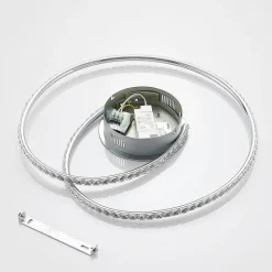LED-loftlampe Joline, Ø 45 cm, krystaller, metal^Lindby Hot