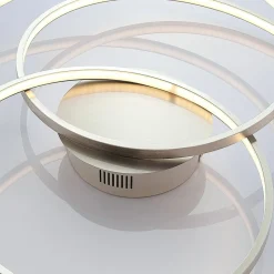 LED-loftlampe Joline, Ø 60 cm, nikkelfarvet, metal^Lindby Sale