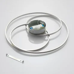 LED-loftlampe Joline, Ø 60 cm, nikkelfarvet, metal^Lindby Sale