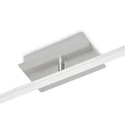 LED-loftlampe Kerem, 345 cm, nikkelfarvet, metal^Lindby Best