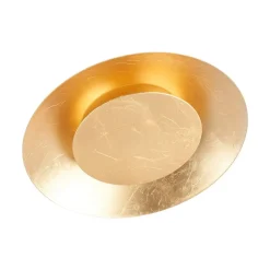 Lindby LED-loftlampe Keti, Ø 35 cm, guld, rund, metal