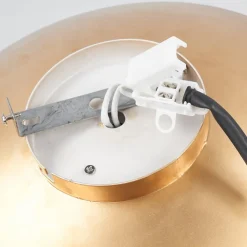 Lindby LED-loftlampe Keti, Ø 35 cm, guld, rund, metal