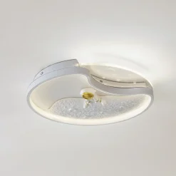 LED-loftlampe Kosmo, 40 cm, hvid, metal, moon^Lindby Clearance