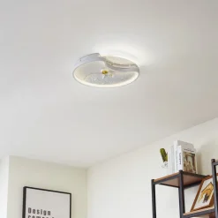 LED-loftlampe Kosmo, 40 cm, hvid, metal, moon^Lindby Clearance