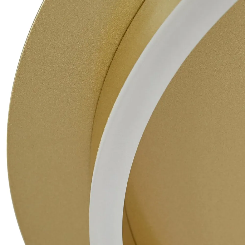 Lindby Gang|Loftlamper>LED-loftlampe Kunis, guld, plast, Ø 46 cm