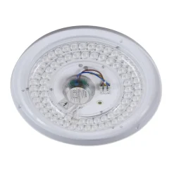 Lindby LED-loftlampe Manala, betongrå, RGB, CCT, fjernbetjening