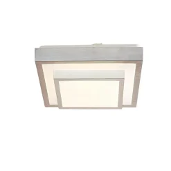 LED-loftlampe Mirco, 32 cm, kantet, aluminium^Lindby Sale