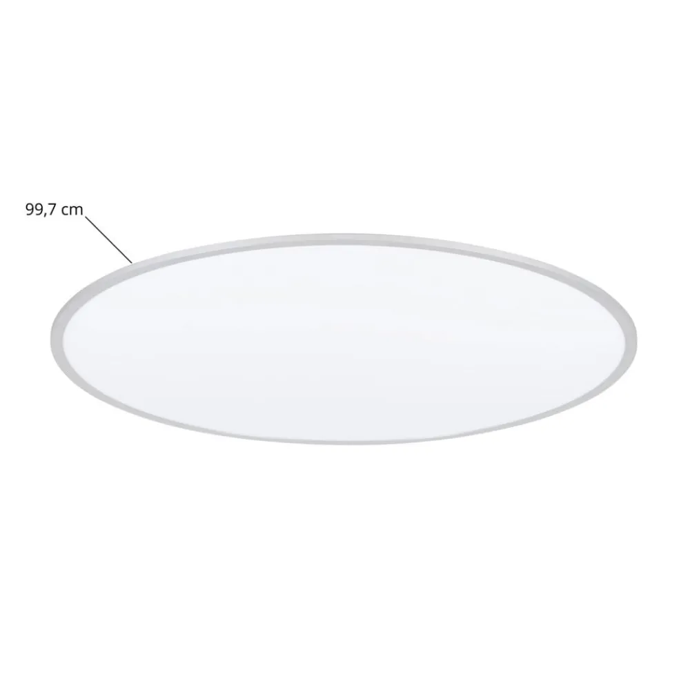 Lindby LED-loftlampe Narima, 4.000 K, Ø 100 cm, sølv