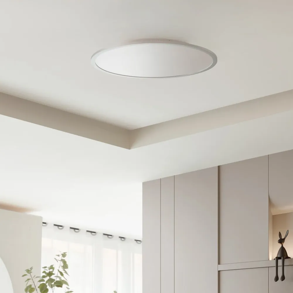 Lindby Arbejdsrum/Kontor|Gang>LED-loftlampe Narima, CCT, Ø 60 cm, sølv