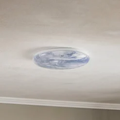 Børn Lindby Loftlamper|Loftlamper>LED-loftlampe Orbi, 38 cm, blå/hvid, plast