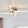 LED-loftlampe Patrik, 59 cm, 4 lyskilder, krom, IP44^Lindby