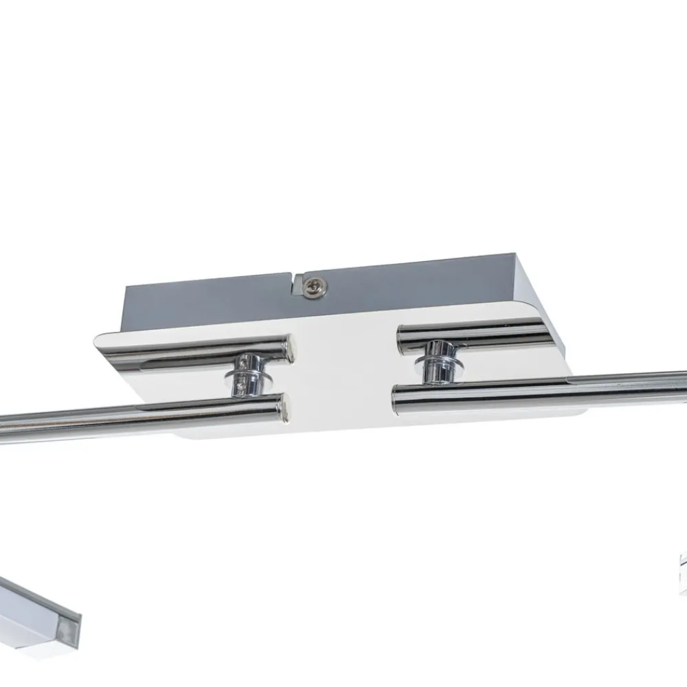 Lindby LED-loftlampe Pilou, 4 lyskilder, dæmpbar, krom