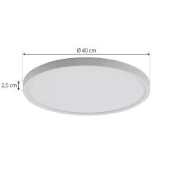 LED-loftlampe Pravin, Ø 40 cm, CCT, hvid^Lindby Clearance