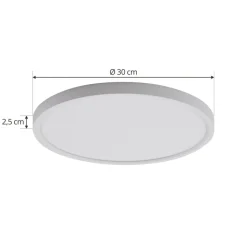 Lindby LED-loftlampe Pravin, Ø 30 cm, CCT, hvid
