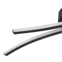 Lindby LED-loftlampe Ravion, 90 cm, sort, 3.000 K