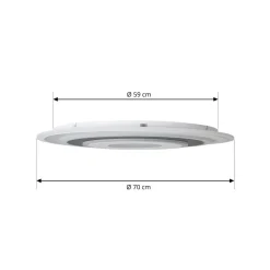 Lindby LED-loftlampe Rebeka, rund, Ø 70 cm, CCT, dæmpbar