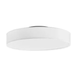 Lindby Loftlamper|Loftlamper>LED-loftlampe Saira, Ø 40 cm, hvid, tekstil
