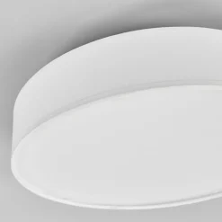 LED-loftlampe Saira, Ø 30 cm, hvid, tekstil^Lindby Sale