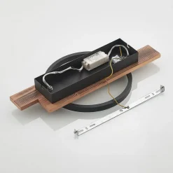 LED-loftlampe Sentoa, træ, 52,8 cm lang, 3.000 K^Lindby Outlet