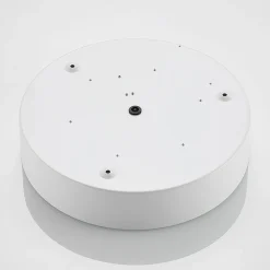 Lindby LED-loftlampe Simera, Ø 30 cm, hvid, metal