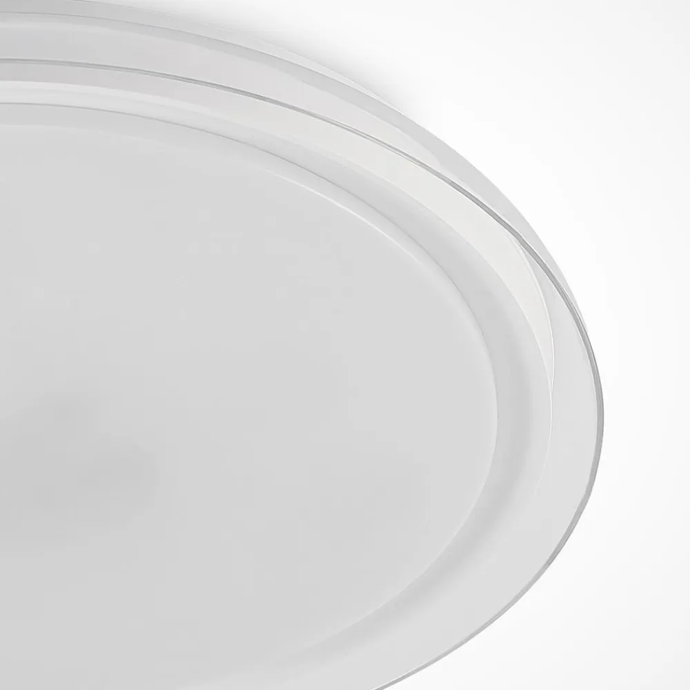 Lindby LED-loftlampe Sleya Ø 50 cm, hvid, CCT, dæmpbar