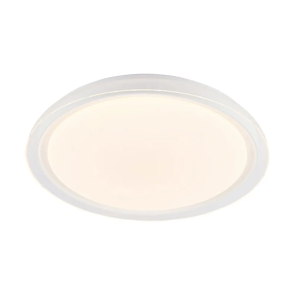 Lindby LED-loftlampe Sleya Ø 50 cm, hvid, CCT, dæmpbar