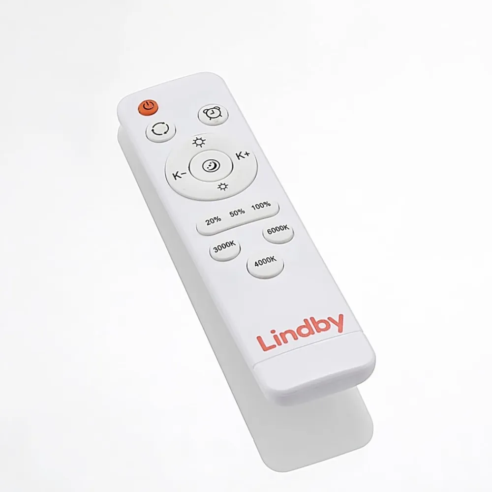 Lindby LED-loftlampe Sleya Ø 50 cm, hvid, CCT, dæmpbar