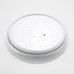 Lindby LED-loftlampe Sleya Ø 50 cm, hvid, CCT, dæmpbar