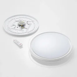 Lindby LED-loftlampe Sleya Ø 50 cm, hvid, CCT, dæmpbar
