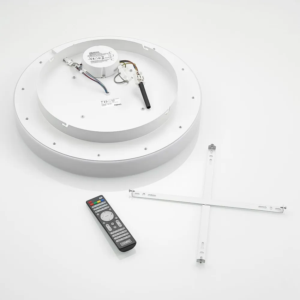 LED-loftlampe Wikani, hvid, RGB, CCT, dæmpbar^Lindby Clearance