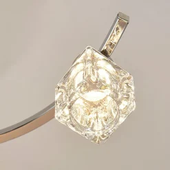 LED-loftlampe Yaro, 8 lyskilder, krom, dæmpbar^Lindby Clearance