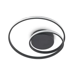 LED-loftlampe Youna, sort, aluminium, 39 cm, dæmpbar^Lindby Sale