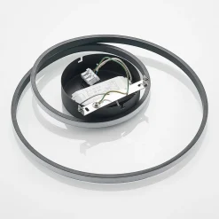 LED-loftlampe Youna, sort, aluminium, 39 cm, dæmpbar^Lindby Sale