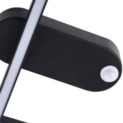 Lindby LED-loftlampe Yulla, 34 cm, sort, sensor