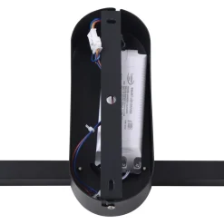 Lindby LED-loftlampe Yulla, 34 cm, sort, sensor