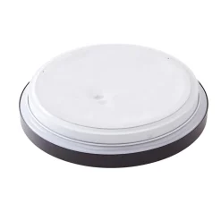 Lindby LED-loftslampe Medon Ø 29 cm sort plast IP44