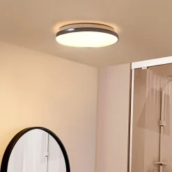 LED-loftslampe Silvryn krom/hvid plast 3000K^Lindby Discount