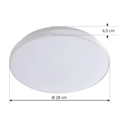 LED-loftslampe Silvryn krom/hvid plast 3000K^Lindby Discount