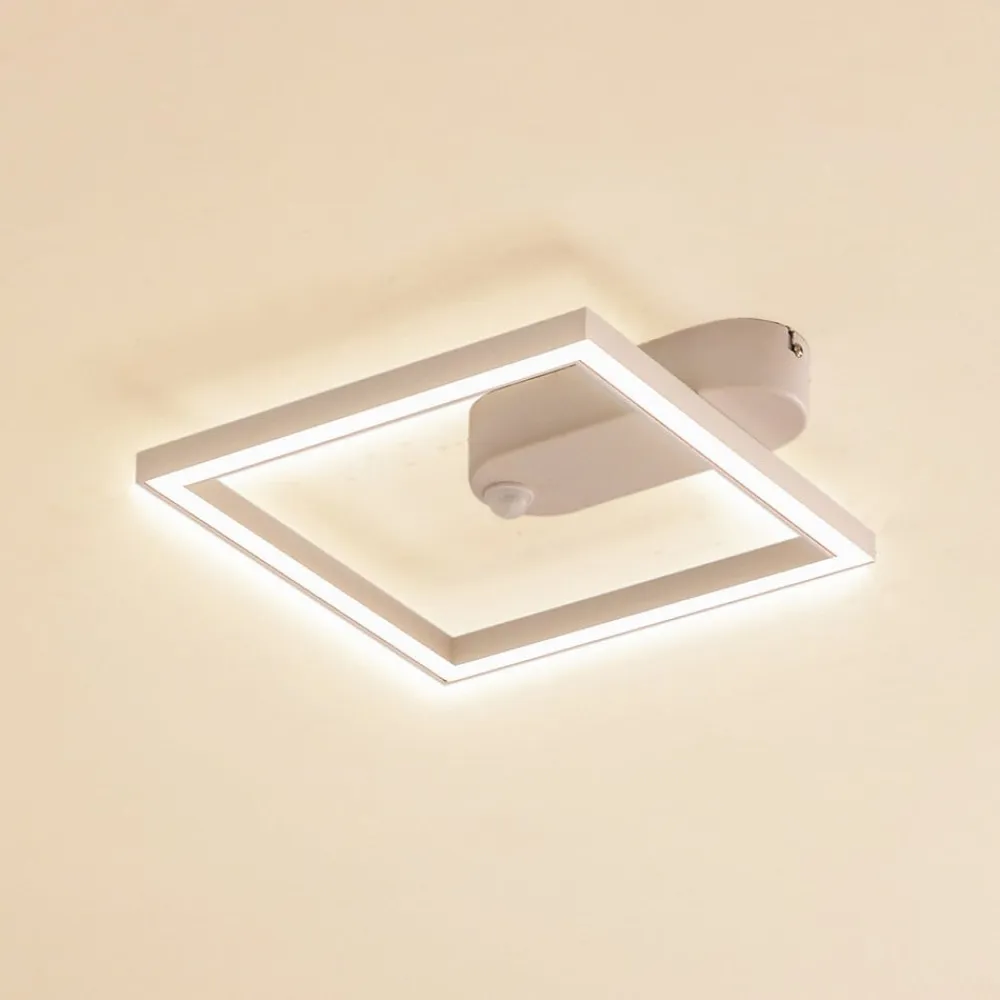 LED-loftslampe Yulla, hvid, bevægelsesdetektor^Lindby Best