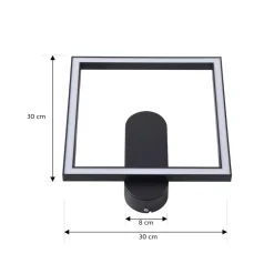 Lindby LED-loftslampe Yulla, sort