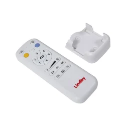 Lindby LED-loftventilator Enon, hvid, DC-motor, støjsvag