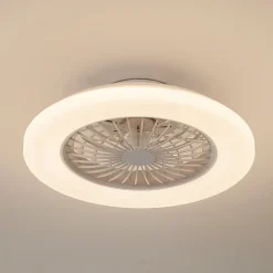 Lindby Loftventilatorer>LED-loftventilator Vedin, DC, støjsvag, Ø 49 cm, CCT