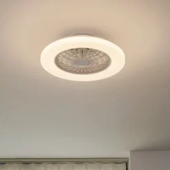 Lindby Loftventilatorer>LED-loftventilator Vedin, DC, støjsvag, Ø 49 cm, CCT