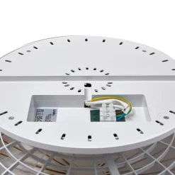 LED-loftventilator Mamuti, træfarvet, støjsvag, 55 cm^Lindby