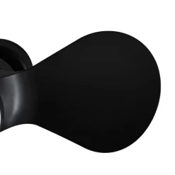 LED-loftventilator Enon, sort, DC-motor, støjsvag^Lindby