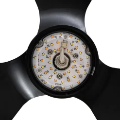 LED-loftventilator Enon, sort, DC-motor, støjsvag^Lindby