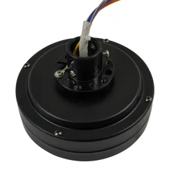 Lindby LED-loftventilator Aerallo, sort, CCT, støjsvag