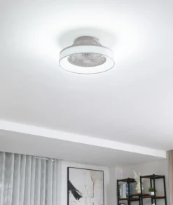 Lindby LED-loftventilator Mace, hvid, støjsvag, CCT