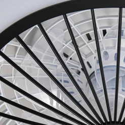 LED-loftventilator Mamuti, sort, støjsvag, Ø 55 cm^Lindby Discount